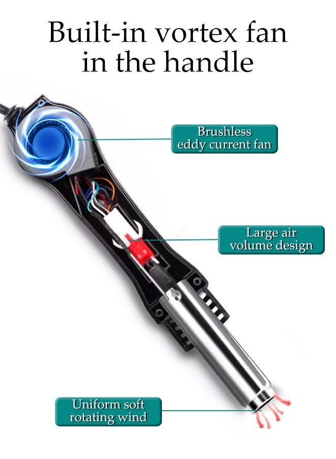 DUNISO Hot Air Soldering Station,Hot Wind Gun Solder Iron,Rework Soldering Station,Anti-Static,Auto Sleep,Intelligent Cooling,100~450℃,Suitable for Disassembly and Soldering of Various Components Such as SOIC, CHIP, QFP, PLCC, BGA ﻿ ﻿ ﻿ - Image 3